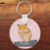Girls Golden Hamster Sleutelhanger (Voorkant)