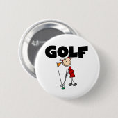 Girls GOLF Ronde Button 5,7 Cm (Voorkant /achterkant)