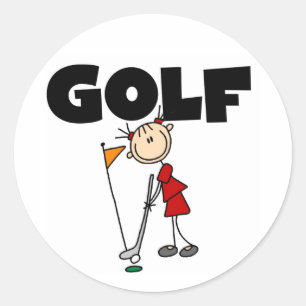 Girls GOLF Ronde Sticker