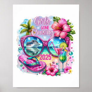 Girls Gone Cruising 2025 Vakantie 2025 Tropische G Poster