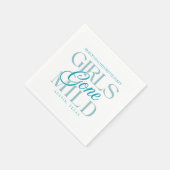 Girls Gone Mild Blauwe Bruidsmeisjes Servet (Hoek)