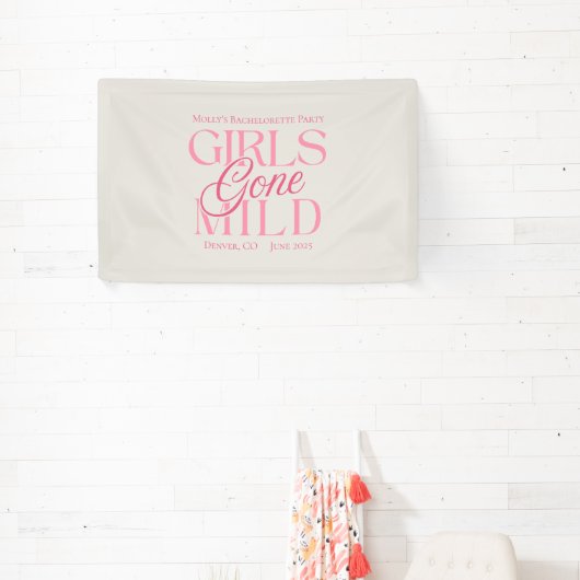 Girls Gone Mild - Custom Bachelorette Design Spandoek (Insitu)