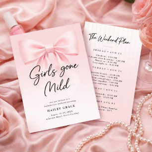 Girls Gone Mild Elegante Strik Jubileum Weekend Kaart