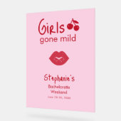 Girls Gone Mild Pink and Cherry Red Bachelorette   (Angle)
