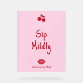 Girls Gone Mild Pink and Cherry Red Bachelorette   (Recto)