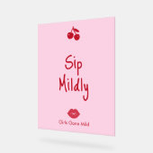 Girls Gone Mild Pink and Cherry Red Bachelorette   (Angle)