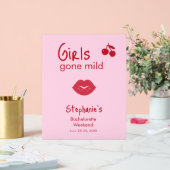 Girls Gone Mild Pink and Cherry Red Bachelorette   (Mariage)