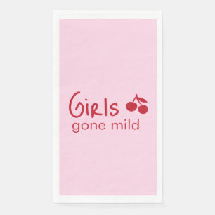 Girls Gone Mild Roze en Kersenrode Bachelorette Servet