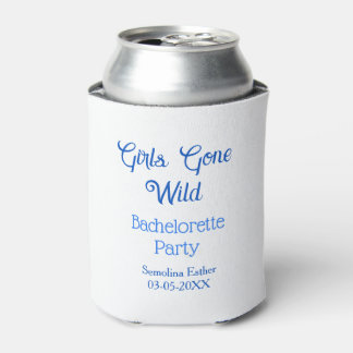 girls gone wild bachelorette party blue name retro blikjeskoeler