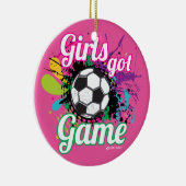 GIRLS GOT GAME SOCCER ORNAMENT (Rechts)