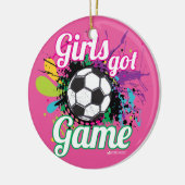 GIRLS GOT GAME SOCCER ORNAMENT (Links)