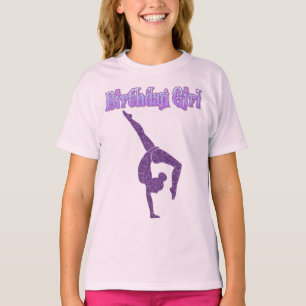 Girls Gymnastics Birthday Girl T-Shirt
