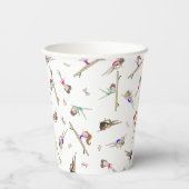 Girls Gymnastics Birthday Party Papieren Bekers (Achterkant)