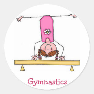 Girls Gymnastics Sticker