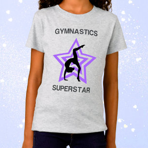 Girls Gymnastics Superstar Back Walkover T-Shirt