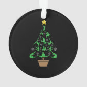 Girls Gymnastique Arbre de Noël (dos)