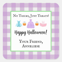 Girls Halloween Gift Label Stickers