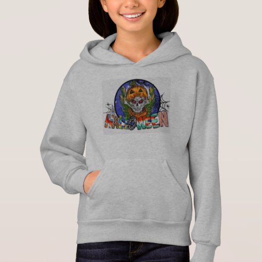Girls' halloween pullover hoodie (Devant)