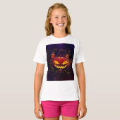 Girl's halloween pumpkin t-shirt (Devant entier)