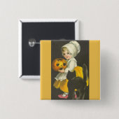 Girls Halloween Theme Pin Button Badge (Voorkant /achterkant)