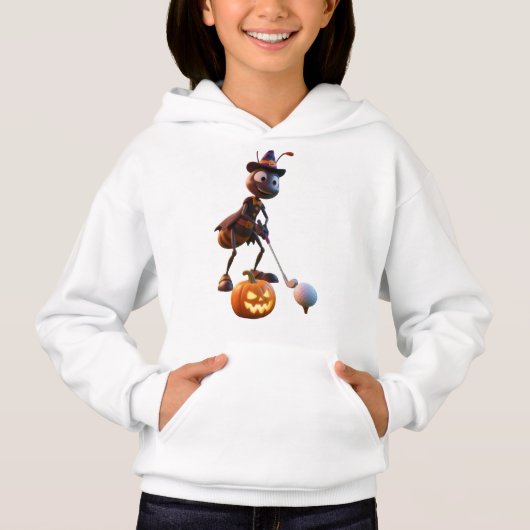 Girls Hoodies- Halloween Ant Golf ⛳ (Devant)
