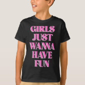Girls Just W Have Fun Long Sleeve T-shirt (Voorkant)
