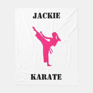 Girls Karate Fleece Deken