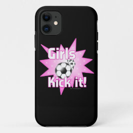 Girls Kick it Soccer iPhone 11 Hoesje