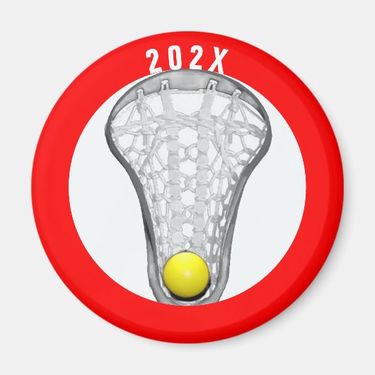 Girls Lacrosse Gifts Magnet Magneet (Voorkant)