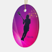Girls Lacrosse Ornament (Links)