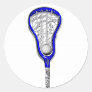 Girls Lacrosse Ronde Sticker
