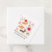 Girl's Let's Pawty Schattige Dogs Verjaardagsgunst Bedankjes Labels (In situ)