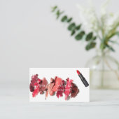 Girls Lipstick Visitekaartje (Staand voorkant)