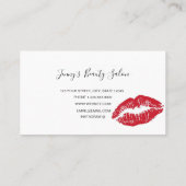 Girls Lipstick Visitekaartje (Achterkant)