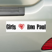Girls Love Ron Paul Bumpersticker (Op auto)