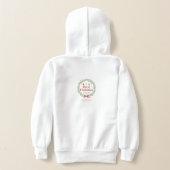 Girls Merry Christmas Hoodie with Pine Branches (Couchage Retour)