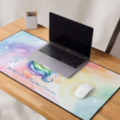 Girls mignonne Rainbow Unicorn Message personnalis