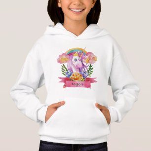 Girls mignonne violet licorne arc-en-ciel Nom pers