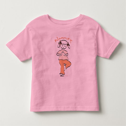 Girls Namaste Yoga Tee Shirt (Voorkant)