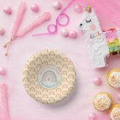 Girl's Natural Boho Rainbow Party Bord Geel (Feest)