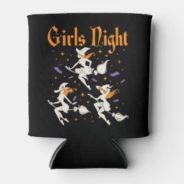 Girls Night Halloween Witch Broomsticks Blikjeskoeler