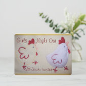 Girls Night Kaart (Staand voorkant)