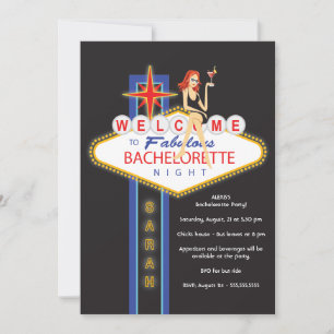 Girls Night Out Bachelorette Party Kaart