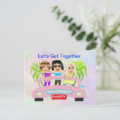 Girls Night Out Briefkaart (Staand voorkant)