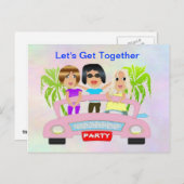 Girls Night Out Briefkaart (Voorkant / Achterkant)