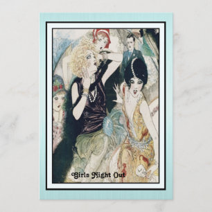 Girls Night Out Mayhem  Art Deco Custom Kaart