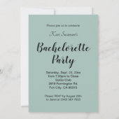 Girls Night Out Party - Blue Kaart (Achterkant)