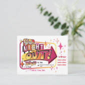 Girls Night Out Uitnodiging (Staand voorkant)