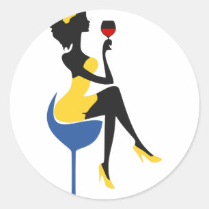 Girls Night Ronde Sticker