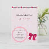 Girls Night Valentine's Day Party Invitation (Debout devant)